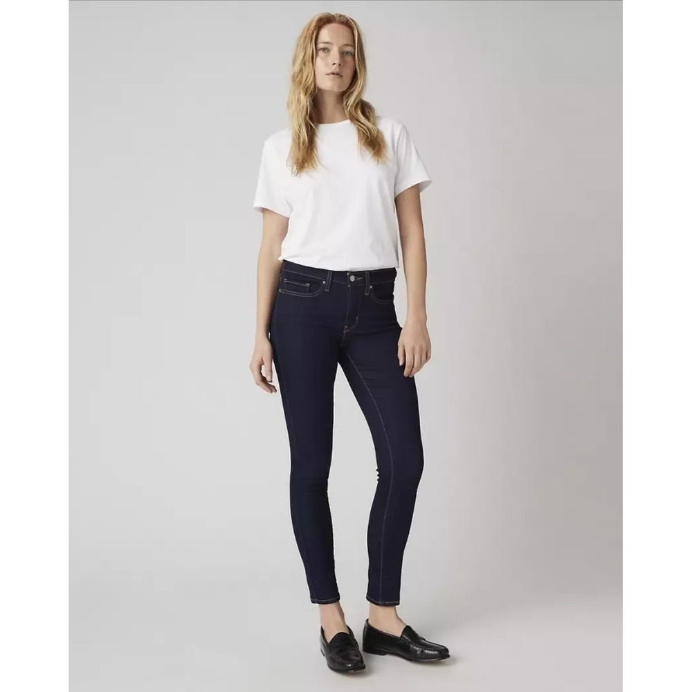 Levi's 311 Jean NWT Mid Rise Skinny Shaping Smooth Denim Stretch Dark Wash Sz 28